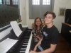 Felipe e a Professora Valéria - Aula de piano