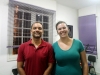 Professor Emerson e Ana Clara.