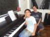 Pianista entusiasmado.