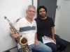 Daniel, o sorriso aberto e o sax.
