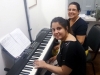 Déborah e a Professora Maristela