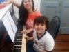 Arthur e a Professora Fabiana