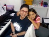 Nicole e a Professora Fátima