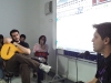 Professores e alunos atentos aos insights da Oficina.