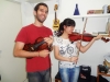 Sessão das cordas arqueadas, arrasando!