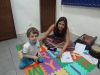 Mais pequenininhos se juntam às aulas de musicalização.