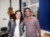 Sorriso no rosto e muita música.